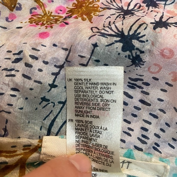 White Stuff - Silk Bird Scarf - Picture 6 of 8